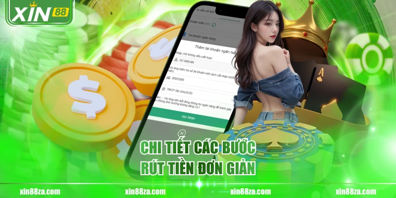 Chi tiết các bước rút tiền đơn giản