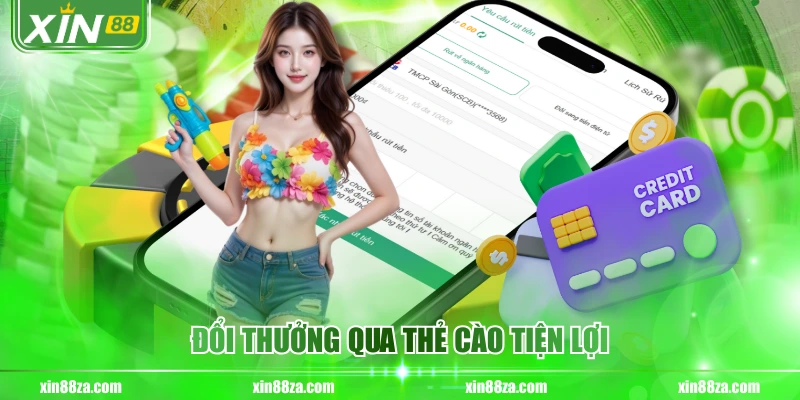 Đổi thưởng qua thẻ cào tiện lợi
