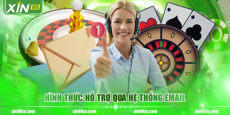 Hình thức hỗ trợ qua hệ thống email