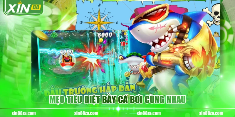 Mẹo tiêu diệt bầy cá bơi cùng nhau