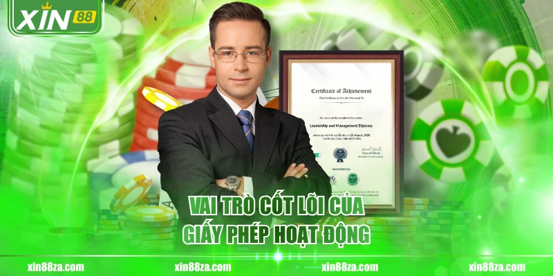 Vai trò cốt lõi của giấy phép hoạt động